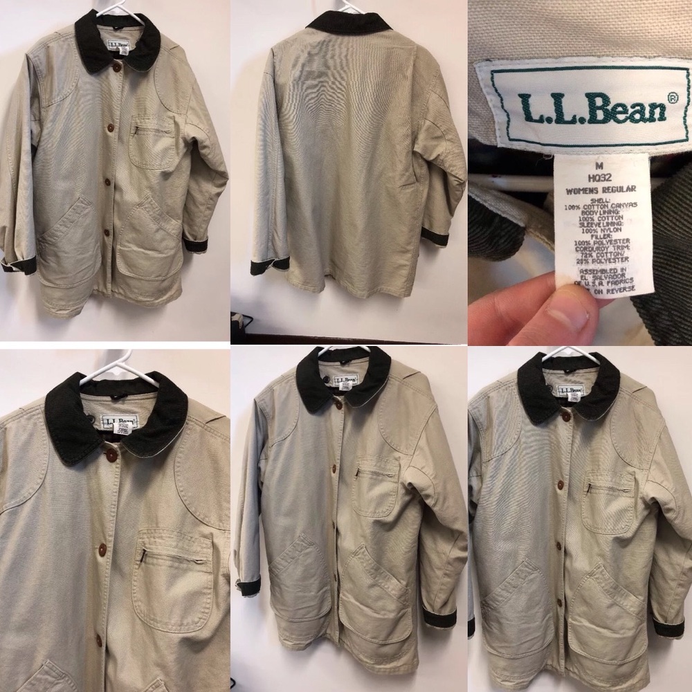 Women's LL Bean Hunting Jacket Medium With Liner